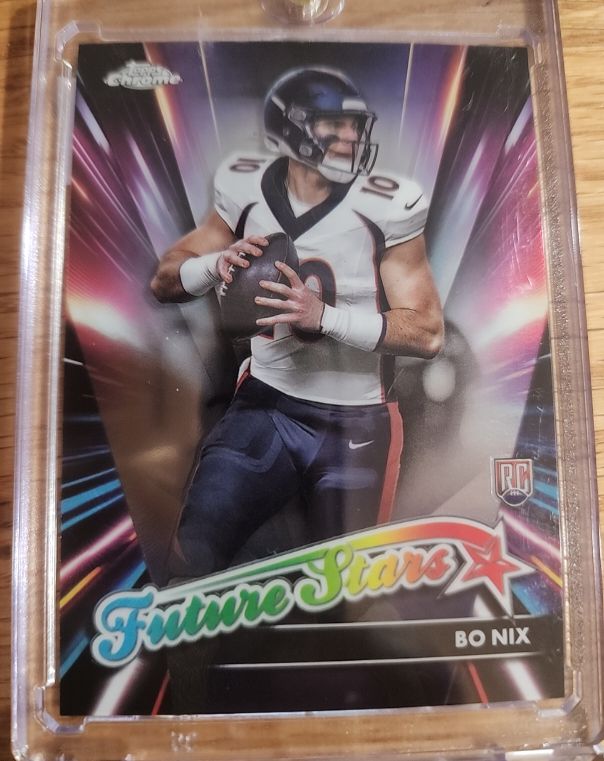 2024 Topps Chrome #FS-4 Bo Nix Future Stars — front