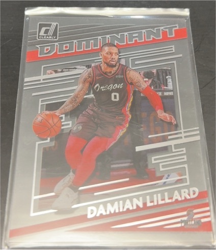 2020-21 Panini Donruss Clearly Dominant #5 Damian Lillard — front