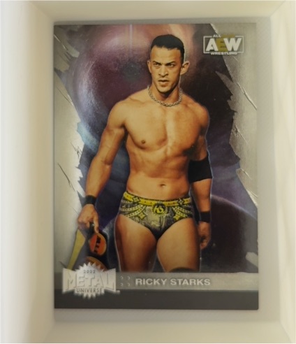 2022 SkyBox Metal Universe AEW #28 Ricky Starks — front