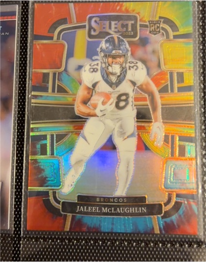 2023 Panini Select #32 Jaleel McLaughlin Silver Prizms Die Cuts — front