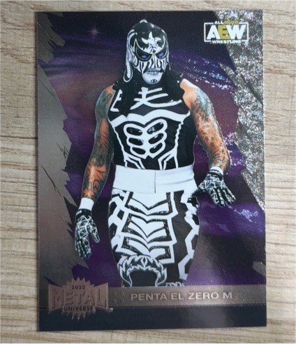 2022 Skybox Metal Universe AEW #29 Penta El Zero M — front