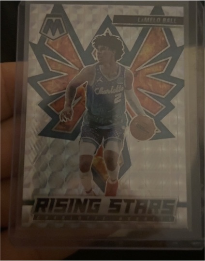 2021-22 Panini Mosaic #1 LaMelo Ball Rising Stars — front