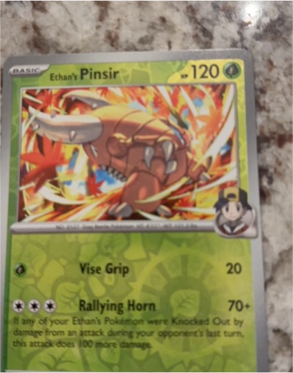 2023 Pokemon Scarlet & Violet Destined Rivals #001 Ethan's Pinsir — front