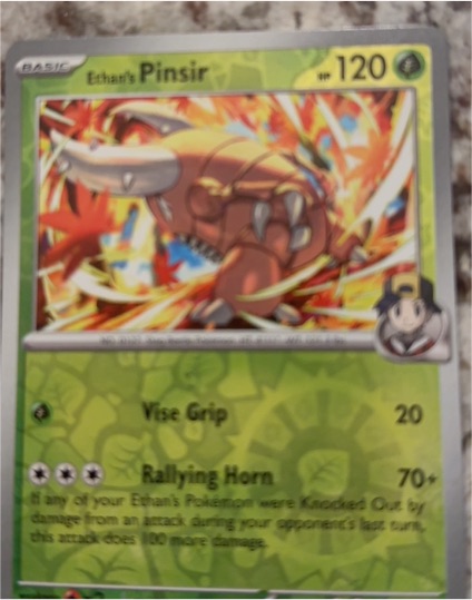2025 Pokémon TCG SV10: Destined Rivals #001 Ethan's Pinsir — front