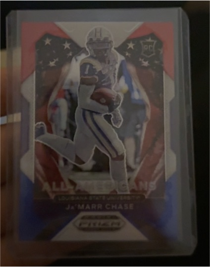 2021 Panini Prizm Draft Picks All-American #185 Ja'Marr Chase — front