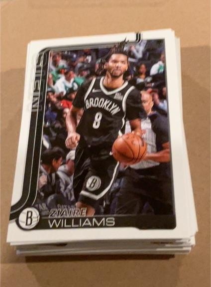 2025-26 Topps #9 Ziaire Williams — front