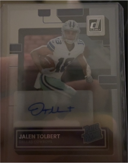 2022 Donruss Clearly Rated Rookie #81 Jalen Tolbert — front