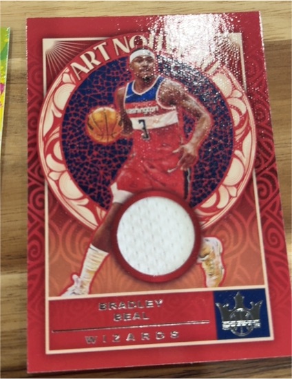 2021-22 Panini Court Kings #AN-BBL Bradley Beal Art Nouveau Jersey Patch — front