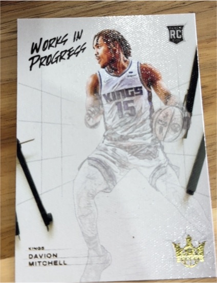 2021-22 Panini Court Kings #20 Davion Mitchell Works In Progress — front