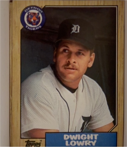1987 Topps Tiffany #483 Dwight Lowry — front