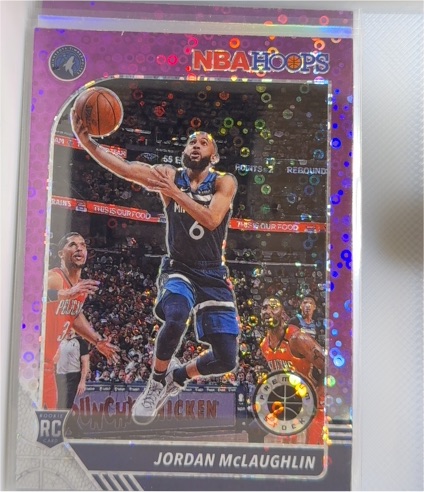 2019-20 Panini NBA Hoops Premium Stock #255 Jordan McLaughlin — front