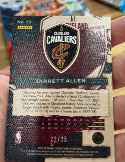 2021-22 Panini Court Kings #33 Jarrett Allen — front