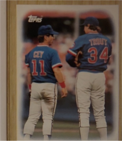 1987 Topps #581 Cubs Leaders Ron Cey Steve Trout — front