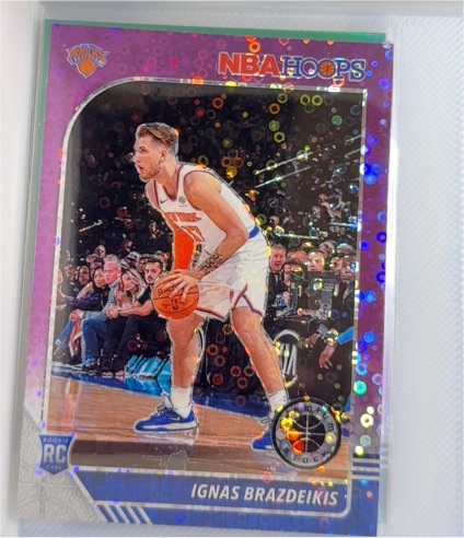 2019-20 Panini NBA Hoops Premium Stock #235 Ignas Brazdeikis — front