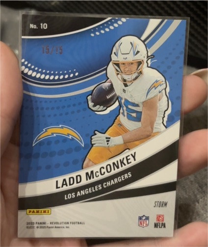 2025 Panini Revolution Football #10 Ladd McConkey — front