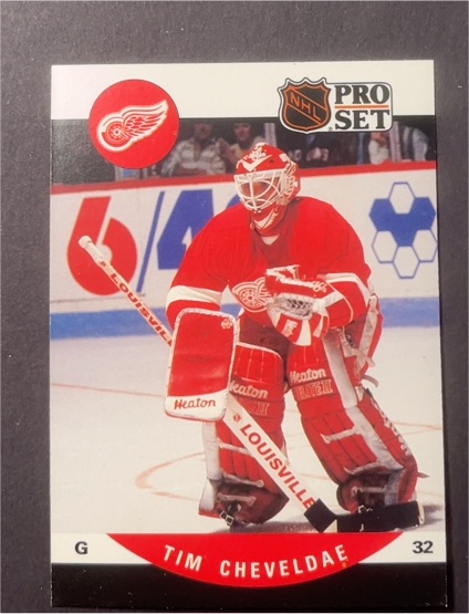 1990-91 Pro Set #602 Tim Cheveldae — front