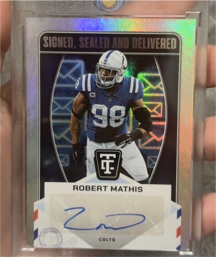 2024 Panini Totally Certified Signed Sealed and Delivered Robert Mathis — front