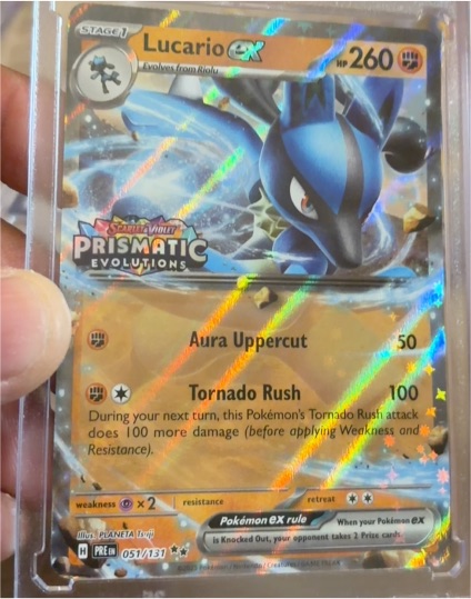 2016 Pokémon Prismatic Evolutions #051 Lucario ex — front