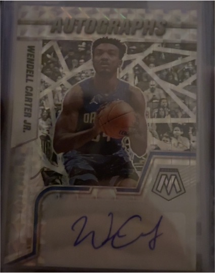 2021-22 Panini Mosaic Autographs #AM-WCJ Wendell Carter Jr. — front
