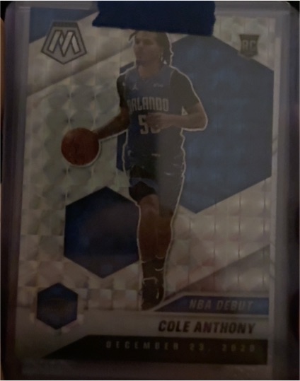 2020-21 Panini Mosaic #268 Cole Anthony NBA Debut — front