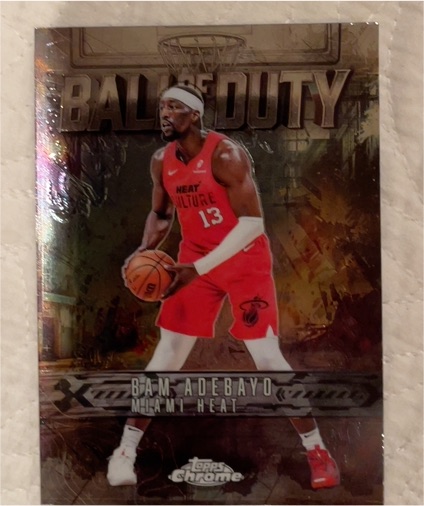 2025-26 Topps Chrome #BD-15 Bam Adebayo Ball of Duty — front