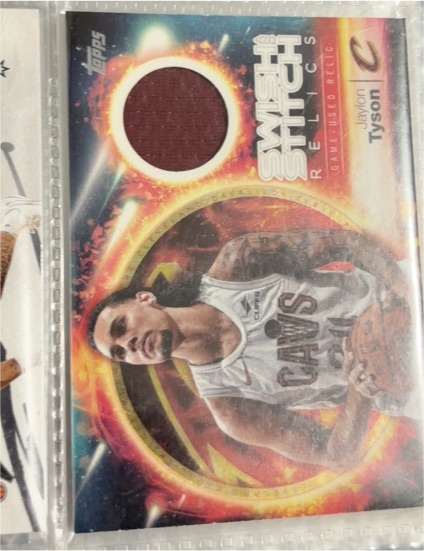 2025-26 Topps Swish Stitch Relics Jaylon Tyson — front