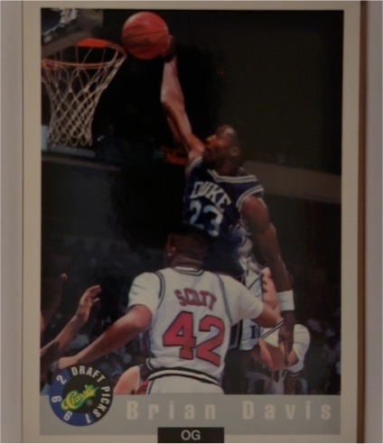 1992 Classic Draft Picks #27 Brian Davis — front