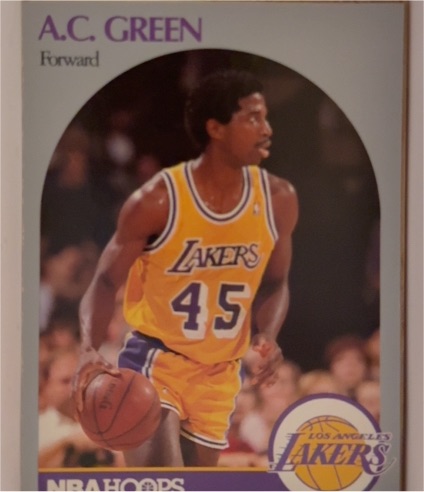 1990-91 Hoops #156 A.C. Green — front