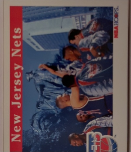 1992-93 Hoops #282 New Jersey Nets Team Card — front