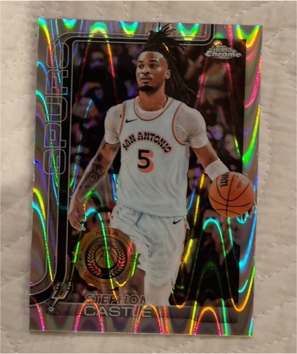 2025-26 Topps Chrome #228 Stephon Castle — front