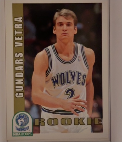 1992-93 NBA Hoops #425 Gundars Vetra — front