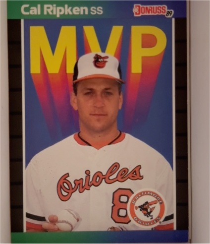 1989 Donruss #BC-15 Cal Ripken Jr MVP Baltimore Orioles — front