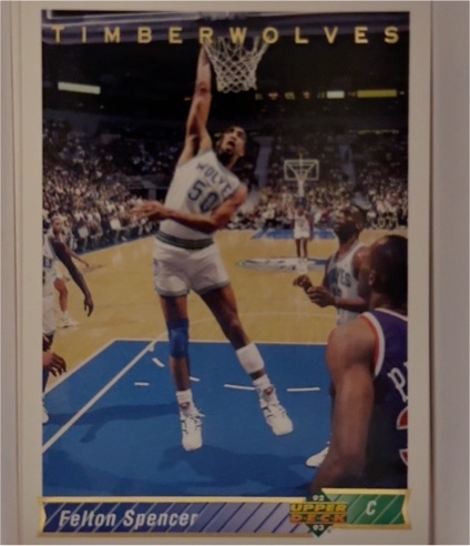 1992-93 Upper Deck #190 Felton Spencer — front