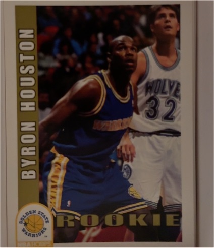 1992-93 Hoops #387 Byron Houston — front