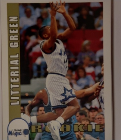 1992-93 Hoops #440 Litterial Green — front