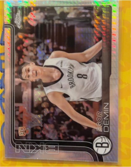 2025-26 Topps Chrome #258 Egor Demin — front