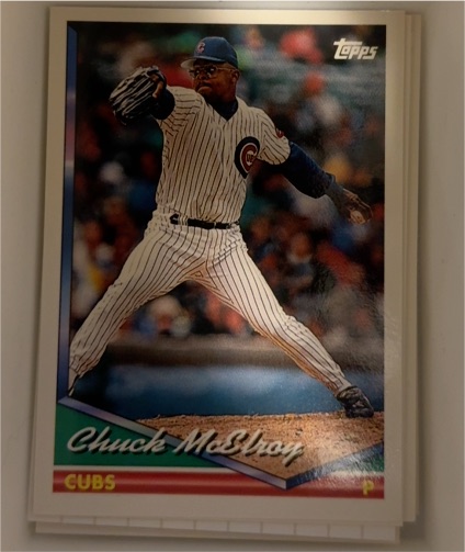 1994 Topps #613 Chuck McElroy — front