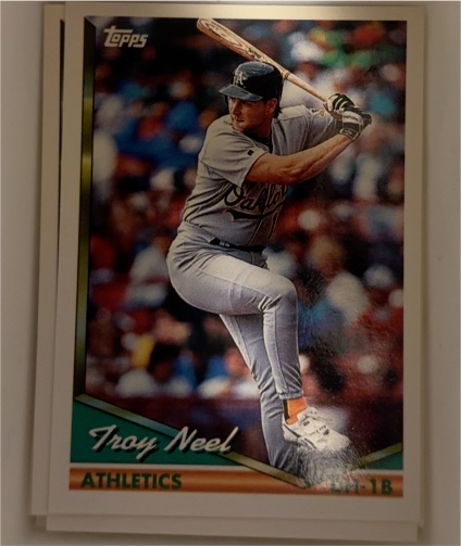1994 Topps #493 Troy Neel — front