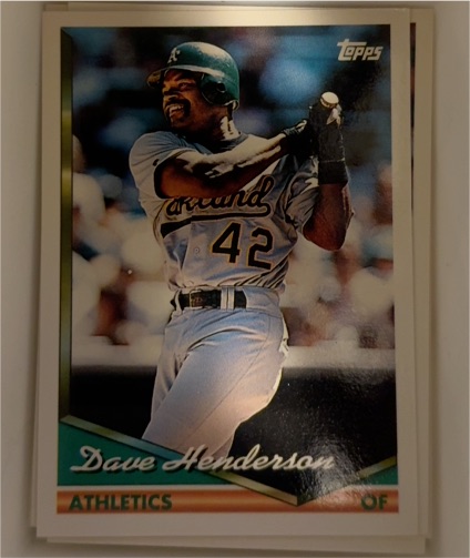 1994 Topps #708 Dave Henderson — front
