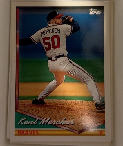 1994 Topps #718 Kent Mercker — front