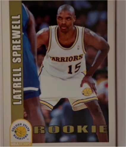 1992-93 Hoops #389 Latrell Sprewell — front