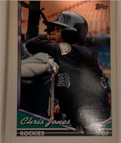 1994 Topps #496 Chris Jones — front