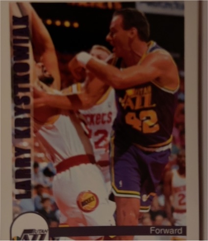 1992-93 Hoops #475 Larry Krystkowiak — front