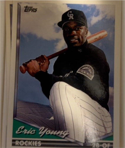 1994 Topps #712 Eric Young Colorado Rockies — front