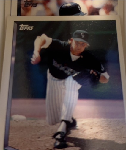 1994 Topps Baseball Card Chicago White Sox Pitcher — front