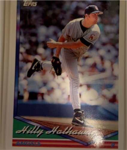 1994 Topps #596 Hilly Hathaway California Angels — front