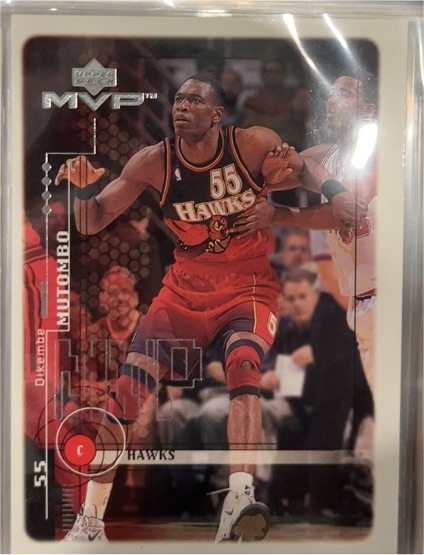 1999-00 Upper Deck MVP #1 Dikembe Mutombo — front