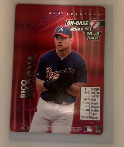 2001 MLB Showdown Pennant Run #075 Rico Brogna — front