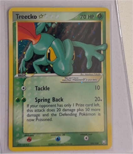 2004 Pokemon Gold Star #109 Treecko — front