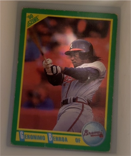 1990 Score #151 Geronimo Berroa — front